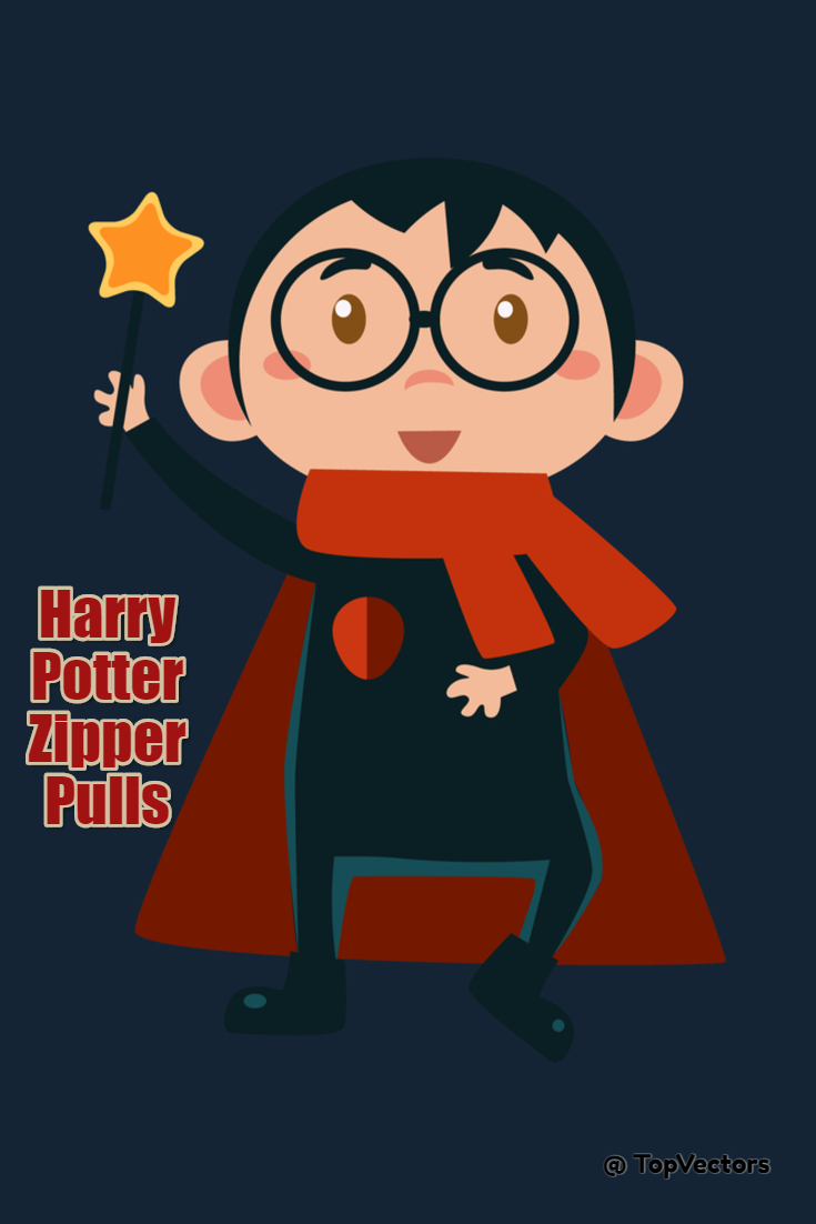 harry-potter-zipper-pulls @ TopVectors Harry Potter Zipper Pulls